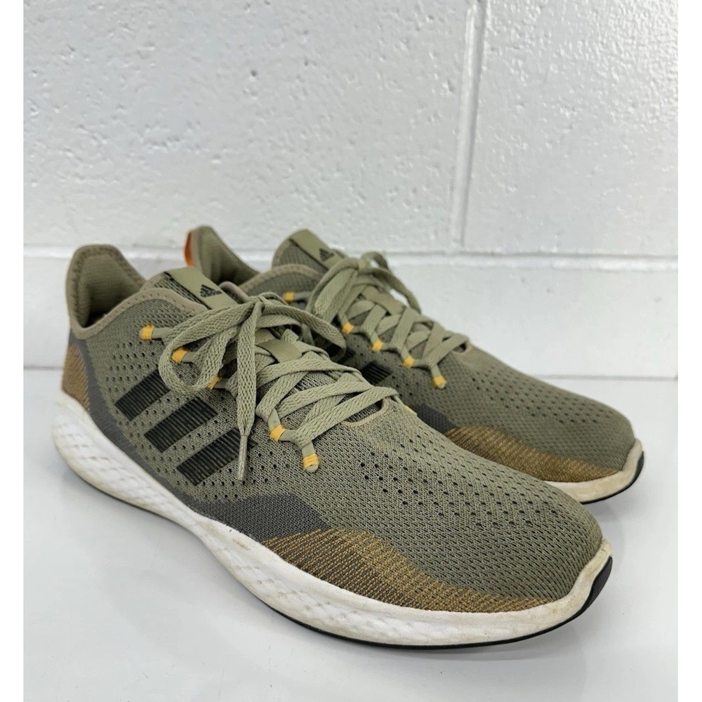 Adidas FluidFlow 2.0 Men's‎ Size 13 Running Shoes Grey Orbit Green
